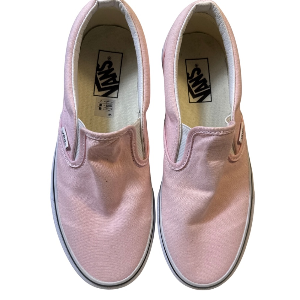Vans Classic Slip-On Shoes Light Pink Canvas Women’s 9 / Men’s 7.5
